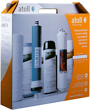 Фото набора картриджей для Атолл 550