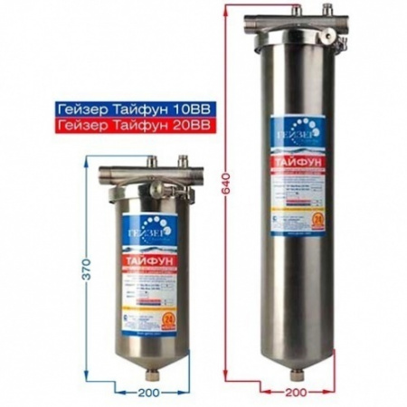 Гейзер Тайфун 20ВВ с картриджем Арагон 3