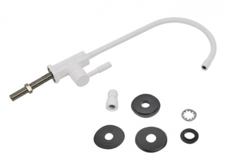 Барьер кран для чистой воды, белый матовый