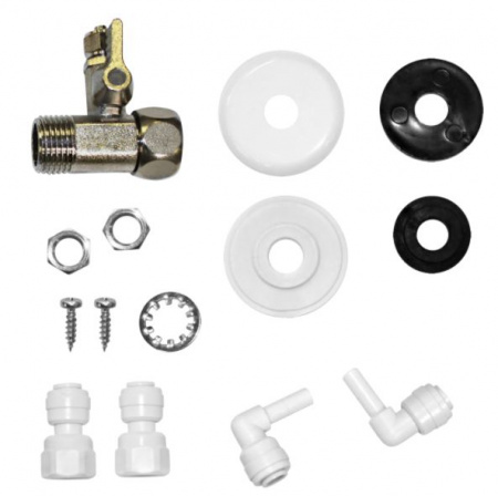 Барьер кран для чистой воды, белый матовый