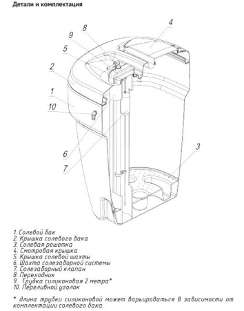 Солевой бак 350л
