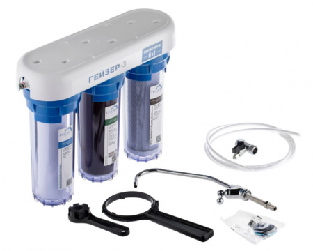 Гейзер 3 И для мягкой воды прозрачный корпус