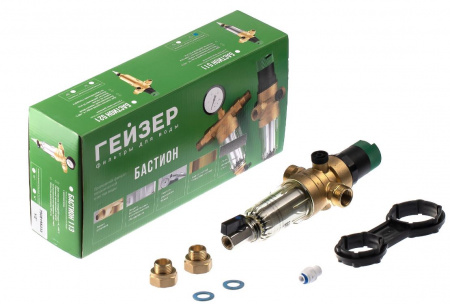 Гейзер Бастион 7508155233 с регулятором давления для холодной воды 1/2"