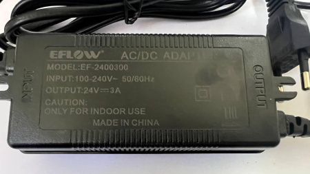 Блок питания для помпы 200 GPD, 24V 3A