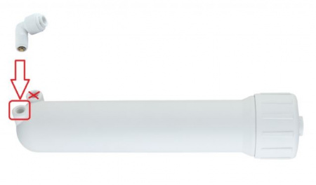 Клапан обратный для корпуса мембраны Обратного осмоса угловой 1/4 JG x 1/8 рн