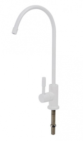 Барьер кран для чистой воды, белый матовый
